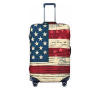 NONHAI Travel Luggage Cover American flag pattern Suitcase Protector Elastic Washable Stretch Suitcase Protector Anti-Scratch Travel Suitcase Cover Fit 18-32 Inch Luggage, Black, M
