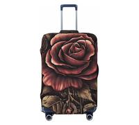 NONHAI Travel Luggage Cover Protector Gothic Rose Suitcase Cover Washable Elastic Suitcase Protector Anti-Scratch Suitcase Cover Fits 18-32 Inch Luggage