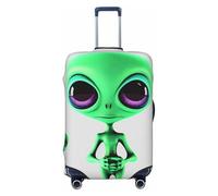 NONHAI Travel Luggage Cover Protector Green alien Suitcase Cover Washable Elastic Suitcase Protector Anti-Scratch Suitcase Cover Fits 18-32 Inch Luggage