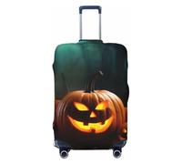 NONHAI Travel Luggage Cover Protector Happy Halloween Pumpkins Suitcase Cover Washable Elastic Suitcase Protector Anti-Scratch Suitcase Cover Fits 18-32 Inch Luggage