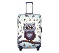 NONHAI Travel Luggage Cover Protector Owl Tree Branches Suitcase Cover Washable Elastic Suitcase Protector Anti-Scratch Suitcase Cover Fits 18-32 Inch Luggage