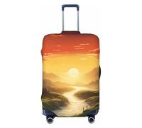 NONHAI Travel Luggage Cover Protector Rising Sun Suitcase Cover Washable Elastic Suitcase Protector Anti-Scratch Suitcase Cover Fits 18-32 Inch Luggage