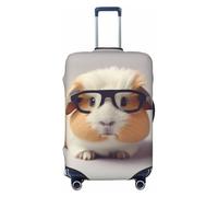 NONHAI Travel Luggage Cover Protector Smiling Suitcase Cover Washable Elastic Suitcase Protector Anti-Scratch Suitcase Cover Fits 18-32 Inch Luggage, Black, Large