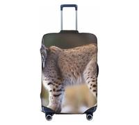 NONHAI Travel Luggage Cover Protector Wild bobcat Suitcase Cover Washable Elastic Suitcase Protector Anti-Scratch Suitcase Cover Fits 18-32 Inch Luggage, Black, Small
