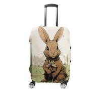 NONHAI Travel Luggage Cover Suitcase Protector A Brown Rabbit Elastic Washable Stretch Suitcase Protector Anti-Scratch Travel Suitcase Cover Fit 18-32 Inch Luggage, style-7, S