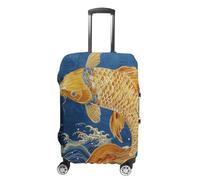 NONHAI Travel Luggage Cover Suitcase Protector Fish Jumping Out of Water Elastic Washable Stretch Suitcase Protector Anti-Scratch Travel Suitcase Cover Fit 18-32 Inch Luggage, style, M