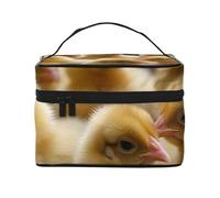 NONHAI Travel Makeup Bag for Women Portable Cosmetic Bags Large Capacity Toiletry Bag Lively Squirrel Make up Organizer with Handle Travel Essentials Cosmetic Bag Case Organizer, Little Chickens, One