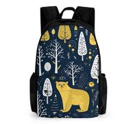 NONHAI Trees And Bears Travel Backpack for Women Men Carry On Backpack Lightweight 15.6inch Laptop Backpack
