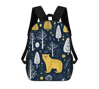 NONHAI Trees And Bears Travel Backpack for Women Men Carry On Backpack Waterproof 15.6inch Laptop Backpack