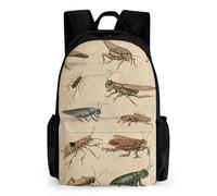 NONHAI Various Insect Paintings Travel Backpack for Women Men Carry On Backpack Lightweight 15.6inch Laptop Backpack