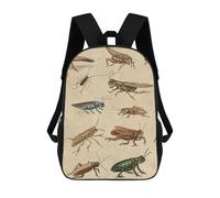 NONHAI Various Insect Paintings Travel Backpack for Women Men Carry On Backpack Waterproof 15.6inch Laptop Backpack