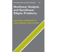 Nonlinear Analysis and Semilinear Elliptic Problems: 104 (Cambridge Studies in Advanced Mathematics, Series Number 104)