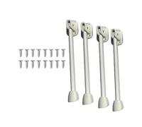 NonMiFyR 4 Pieces Folding Table Legs Foldable Hairpin Bench Legs Iron DIY Replacement with Easy Assembly for Home Dining Table Study, 26cm White