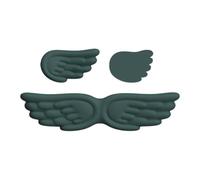 NonMiFyR Angel Wing Mouse Wrist Rest, Desk Elbow Rest, Computer Armrest for Work, Dark Green