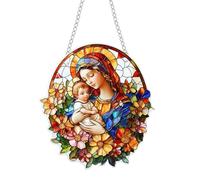 NonMiFyR Colorful Flower Acrylic Window Decoration for Living Room Wall: A Gift for Mother's Day.