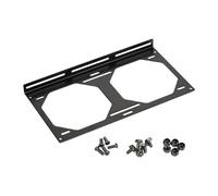 NonMiFyR Computer Fan Bracket DIY Support Sturdy Easy Installation Compact Stand Fixing Bracket for 4cm5cm6cm7cm8cm9cm12cm14cm Fan, 15x27.5x2cm