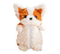NonMiFyR Corgi Dog Pencil Case, Cute Pen Case, Makeup Bag, Stationery Organizer and Pencil Pouch Made of Soft Material for Girls, Orange