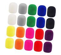 NonMiFyR Covers for Microphones, Replacement Foam Covers, Windscreens for Speeches, Multicolor 20PCS