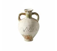 NonMiFyR Decorative Vase with Minimalist Inspiration Double Handle Design Handmade Artistic Style Textured Resin Material Suitable for Gift Giving Bedroom