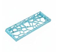 NonMiFyR Frosted Keyboard Case with Hollow Geometric Material GH60 Layout Mechanical DIY Shell Lightweight Strap Port Suitable for Home Workspace Gaming, Blue