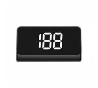 NonMiFyR Gps Head Up Display Gauge With Real Projection Mode Chip Large Digits Engine Auto Start Suitable for buses hybrid vehicles, White, Mph