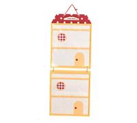 NonMiFyR Hanging, Toy Holder with Clear Window, Dustproof Felt Hanging Pocket Organizer, Suitable for Children's Room, 108.5cmx43cm