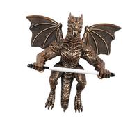 NonMiFyR Medieval Dragon Wall Mount Toilet Paper Holder Sculpture Space Saving Versatile Home Accessory Decorative, Style B