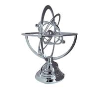 NonMiFyR Motion Desktop Toy Modeled after Astronomical Objects, with Electromagnetic Oscillation, Made of PP for High-impact Attraction, Silver