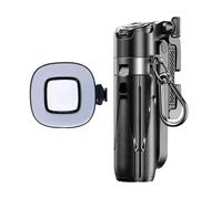 NonMiFyR Portable Aluminum Alloy Retractable Phone Holder Stick for Smartphones, Black