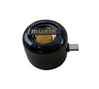 NonMiFyR Portable Audio Player With USB C Connector Direct Plug Speaker Compact Mini Speaker Transparent Shell Lightweight Housing Suitable For Travel Small Tight Quarters, Clear Black,