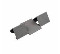 NonMiFyR Portable Leather Laptop Notebook Stand with Stable Triangular Support Structure and Non Slip for Secure Device Placement Suitable for Desk Workspace and Backpack Use, Gray