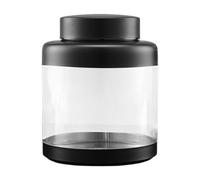 NonMiFyR Sealed Storage Jar for And Food with Clear Design for Tea And Snacks, Black