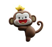 NonMiFyR Small Monkey Figurine Miniature Statue for Shelf Auto Central Control