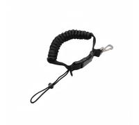 NonMiFyR Underwater Camera Strap Lanyard Wrist Leash Tether Coiled Design Secure Connection Material SS316 Nylon PU TPU Suitable for Snorkeling Swimming Diving Water Photography, Black