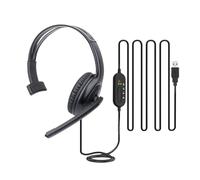 NonMiFyR USB Headset with, Single Ear Headphones, Professional, Lightweight And, Wired for Call Center, ENC for Work