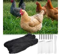 NONMON Bird Netting 25'x25' with 2.4" Square Mesh Bird Net for Chicken Coop Roof, Poultry Netting Heavy Duty Nylon Netting for Garden, Hawk Netting for Chicken Run, Aviary Netting Fruit Tree Netting