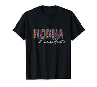 Nonna Knows Best Funny Italian Grandma Leopard Print Design Value Graphic T-Shirt, Men, Black, M