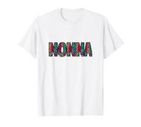 Nonna Knows Best Funny Italian Grandma Leopard Print Design Value Graphic T-Shirt, Men, White, L