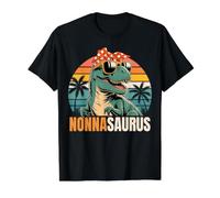 Nonna Saurus NonnaSaurus T Rex Dinosaur Family Matching Value Graphic T-Shirt, Men, Black, L