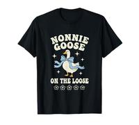 Nonnie Goose On the Loose Cute Funny Retro T-Shirt