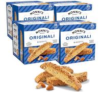 Nonni's Originali Biscotti Italian Cookies - 4 Tubs - Biscotti Individually Wrapped - Italian Biscotti Cookies Baked Fresh w/ a Hint of Anise & California Almonds - Kosher - 20 oz