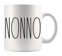 Nonno Mug | Nonno Rae Dunn Style Coffee Cup | Rae Dunn Inspired | Mother's Day/Father's Day | Family Coffee Mug For Birthday Present For The Best Nonno Ever Coffee Cup Coffee Mug Rae Dunn Style 11oz