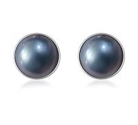 NONNYL - Pearl Earrings for Women Gift for Wedding Birthday Anniversary Bride Mother's Day Valentine's Day Christmas Fine Jewelry with Pearls, Sterling Silver, Pearl