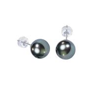 NONNYLLEI Anniversary Birthday Gift for Wife -Tahitian Black Pearl Stud Earrings 9-10mm-Gifts for Women-Gifts for Mom Mothers Day Valentines Day Christmas Wedding Gifts for Her Jewelry
