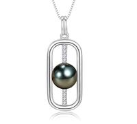 NONNYLLEI Gifts for Women Wife-Tahitian-Black-Pearl-Necklace-Gift for Wife Wedding Birthday Anniversary Jewelry-Mothers Day Gifts for Mom-Her Valentines Day Christmas Day Gifts