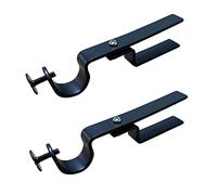 NONO Bracket Mini - Inside Mounted Blinds Curtain Rod Bracket Attachment for Mini Blinds (Black)