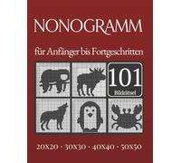 Nonogramm Tiere: 101 Picross Rätsel für Anfänger ortgeschrittene