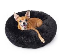 nononfish Small Dog Bed, Calming Dog Bed, Dog Kennel, Cat Beds for Indoor Cats, Dog Stuff for Camas para Perros, Puppy Bed, Fluffy and Plush Warming for Doggie, Anxiety and Calming, Black Colour Bed