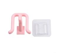 Nonpunched Slipper Hook for Bathroom and Bedroom, Wall Mounted Shoe Rack for Neat Storage (Pink)