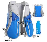 NONSAR - 7L running backpack, running vest for men and women, lightweight pack with 500ml soft flask, adjustable chest straps and reflective hydration vest for